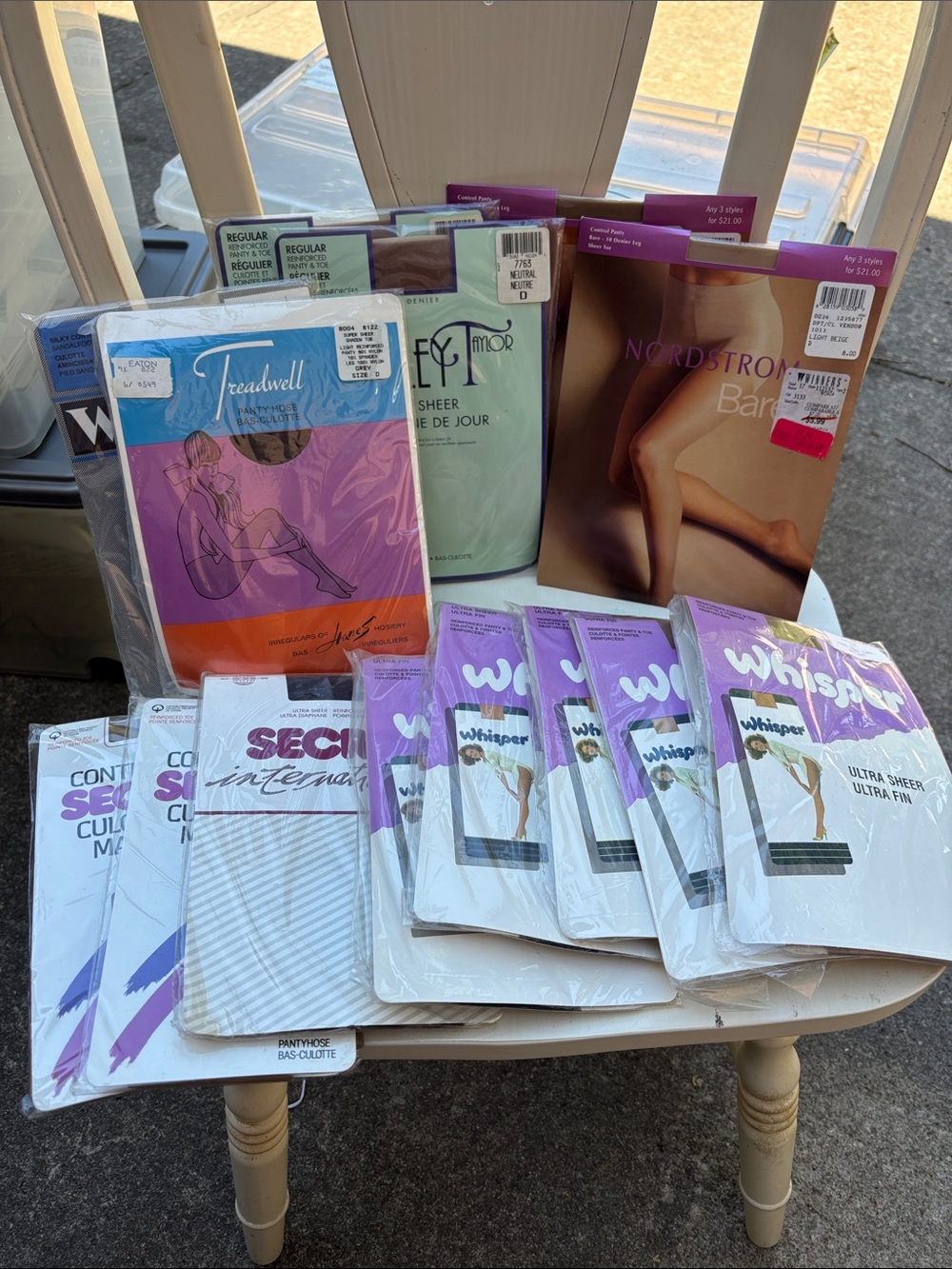 New Pantyhose Lot, Nordstrom, Secret, Wonderbra Sheer Hosiery, Nude, Beige Black